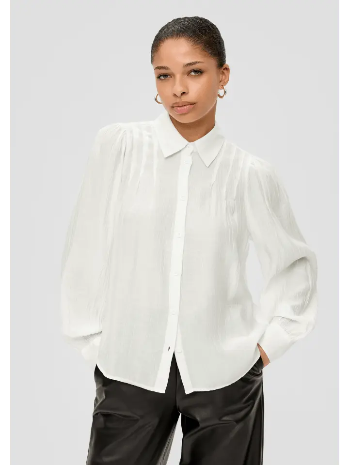 Блуза QS langarm, кремовый 
Блуза QS langarm, кремовый