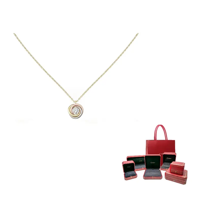 Тринити бриллиантовое колье из 18-каратного золота 2010s Cartier
Тринити бриллиантовое колье из 18-каратного золота 2010s Cartier