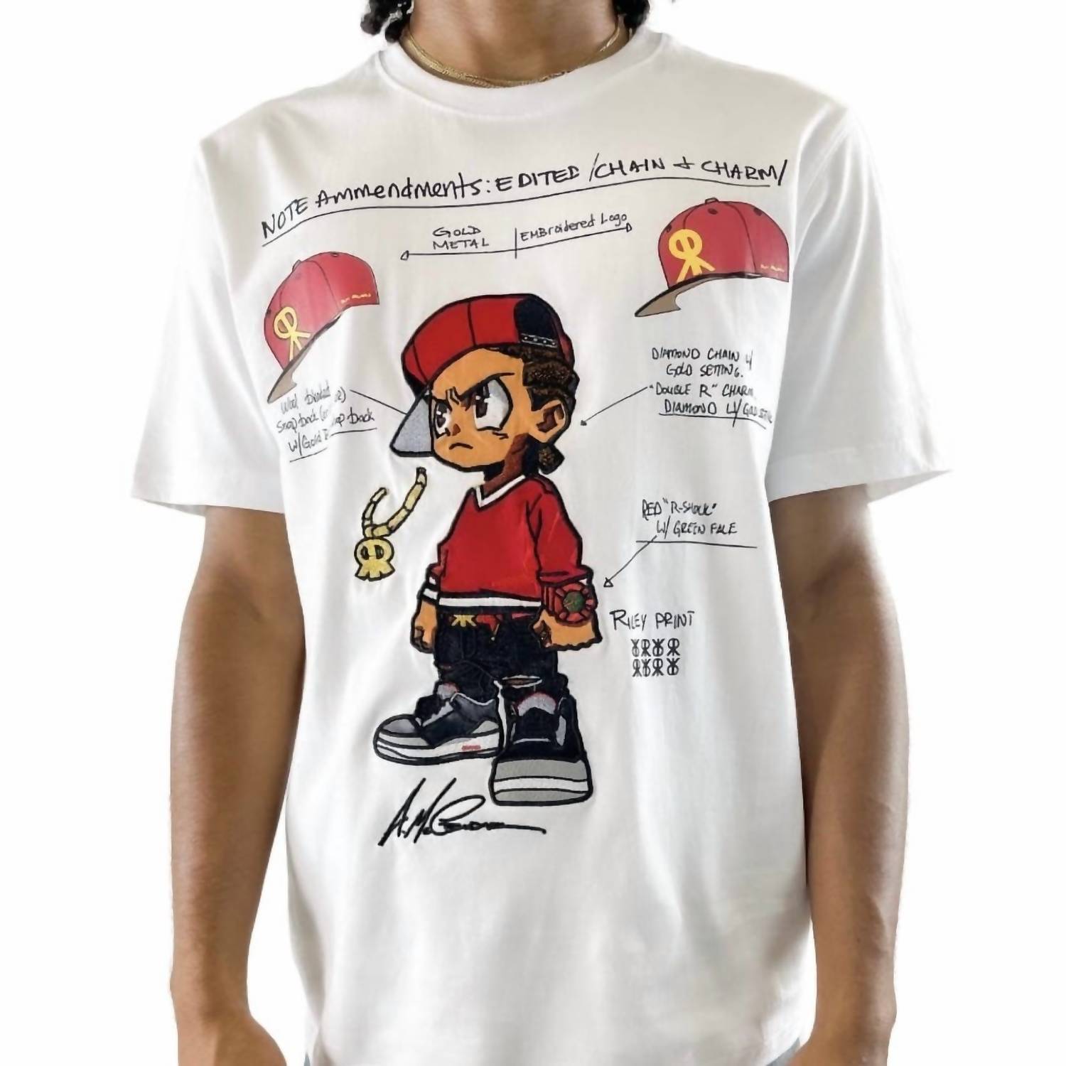 Футболка с вышивкой Boondocks Riley Blueprints белого цвета DeKryptic
Футболка с вышивкой Boondocks Riley Blueprints белого цвета DeKryptic