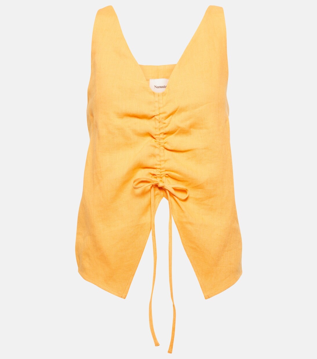 Льняной топ с рюшами NANUSHKA, оранжевый
Льняной топ с рюшами NANUSHKA, оранжевый