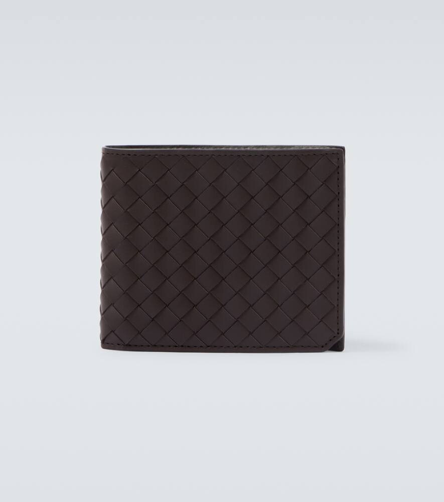 Кожаный бумажник bifold intreccio Bottega Veneta, Fondant-Silver
Кожаный бумажник bifold intreccio Bottega Veneta, Fondant-Silver