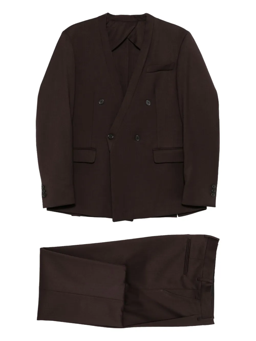 Костюм с двубортным пиджаком Marsem, коричневый
Костюм с двубортным пиджаком Marsem, коричневый
