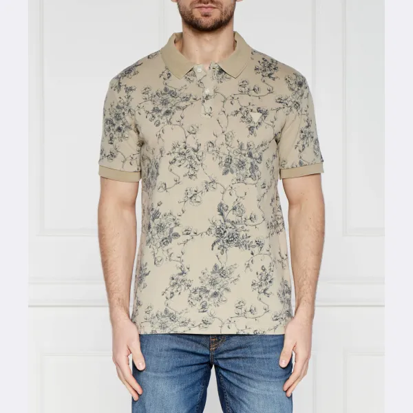 Рубашка-Поло обычного кроя с эффектом осветления Guess, бежевый
Рубашка-Поло обычного кроя с эффектом осветления Guess, бежевый