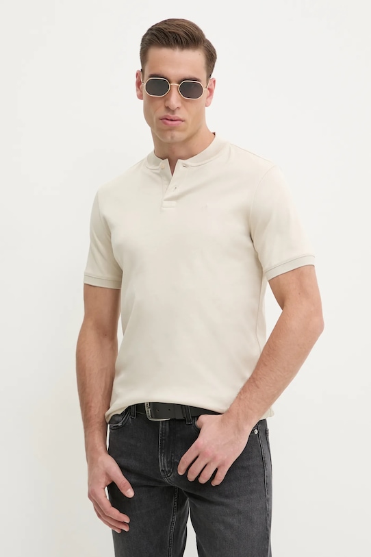 Хлопковая поло Calvin Klein, бежевый
Хлопковая поло Calvin Klein, бежевый