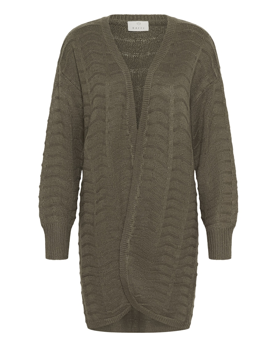 Вязаный кардиган Kaffe KAEmria, оливковый
Вязаный кардиган Kaffe KAEmria, оливковый