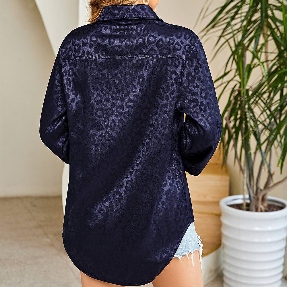 Рубашки на пуговицах с леопардовым принтом для женщин, повседневные рабочие рубашки с длинным рукавом и V-образным вырезом Kojooin, цвет Pink Purple
Рубашки на пуговицах с леопардовым принтом для женщин, повседневные рабочие рубашки с длинным рукавом и V-образным вырезом Kojooin, цвет Pink Purple