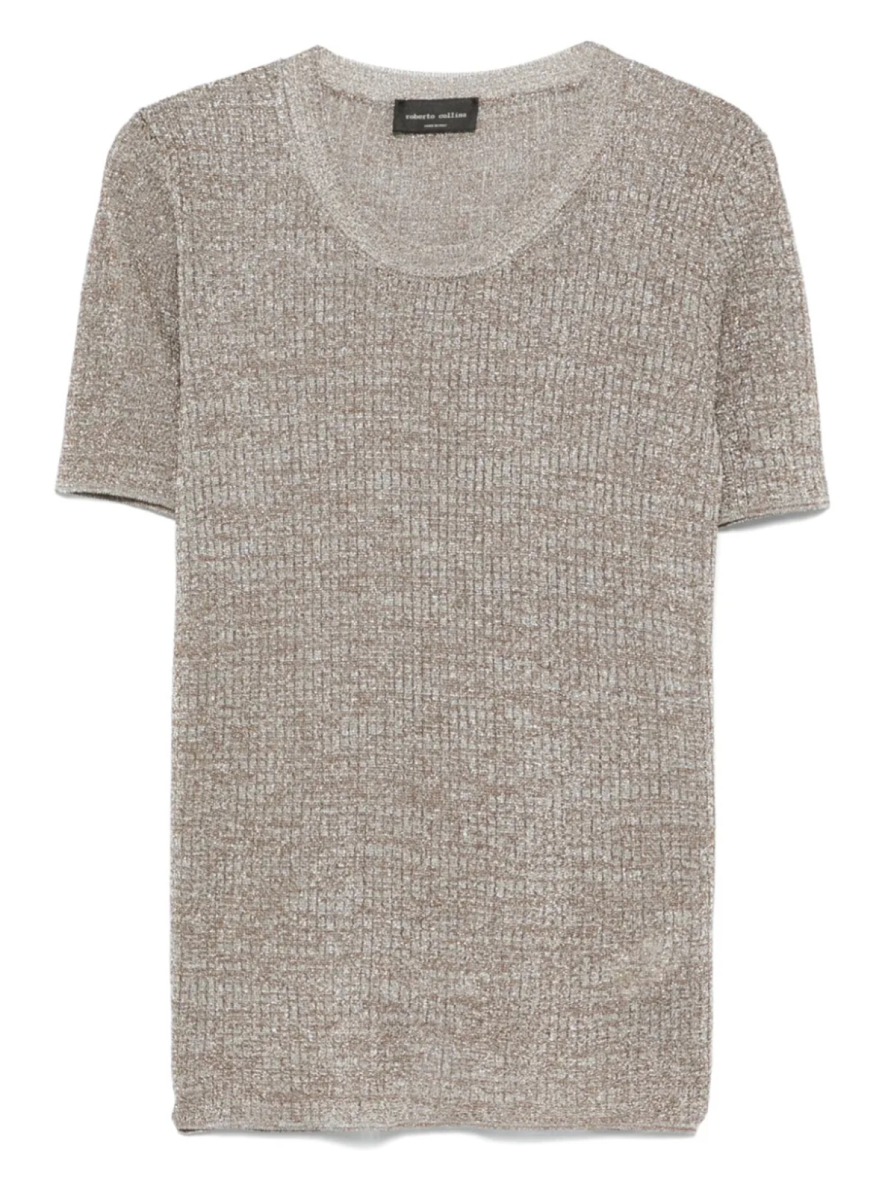 Футболка с люрексом Roberto Collina, серебряный
Футболка с люрексом Roberto Collina, серебряный