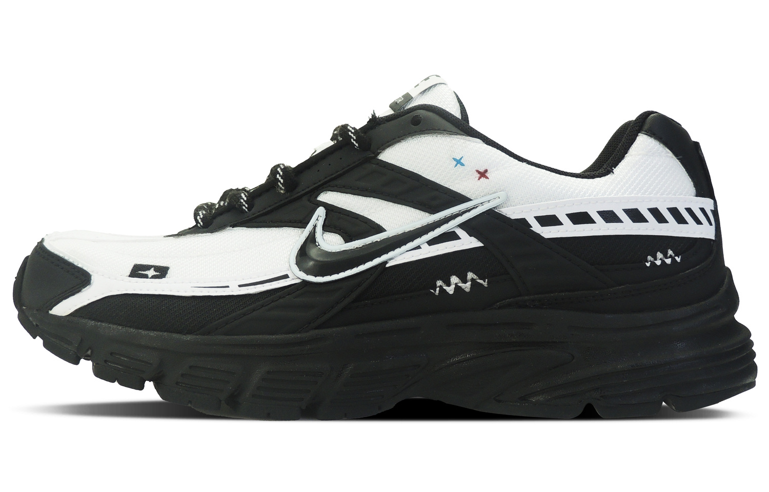 Амортизирующие противоскользящие и износостойкие низкие кроссовки для бега мужские черно-белые Nike
Амортизирующие противоскользящие и износостойкие низкие кроссовки для бега мужские черно-белые Nike