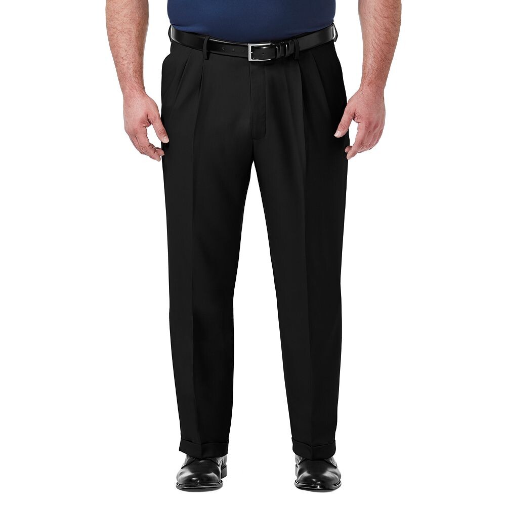 Big & Tall Haggar Premium Comfort Классический крой Плиссированные классические брюки с расширяющимся поясом, черный
Big & Tall Haggar Premium Comfort Классический крой Плиссированные классические брюки с расширяющимся поясом, черный