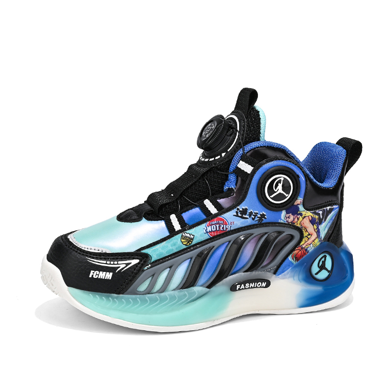 Баскетбольные кроссовки Anti Kick, износостойкие, легкие, с амортизацией, средней высоты, детские FCMM, черный/синий
Баскетбольные кроссовки Anti Kick, износостойкие, легкие, с амортизацией, средней высоты, детские FCMM, черный/синий