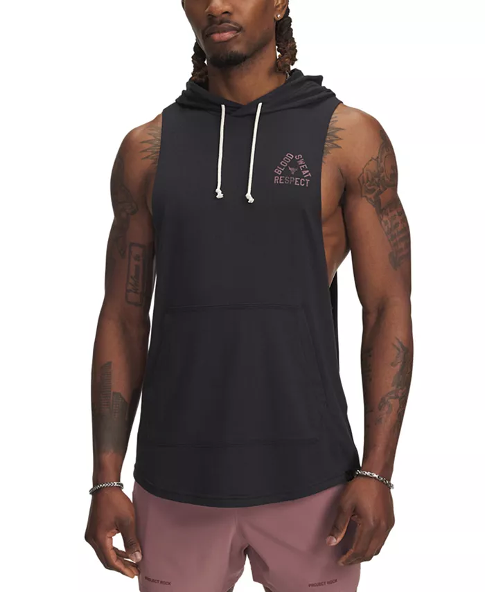 Мужская толстовка без рукавов Project Rock Under Armour, черный
Мужская толстовка без рукавов Project Rock Under Armour, черный