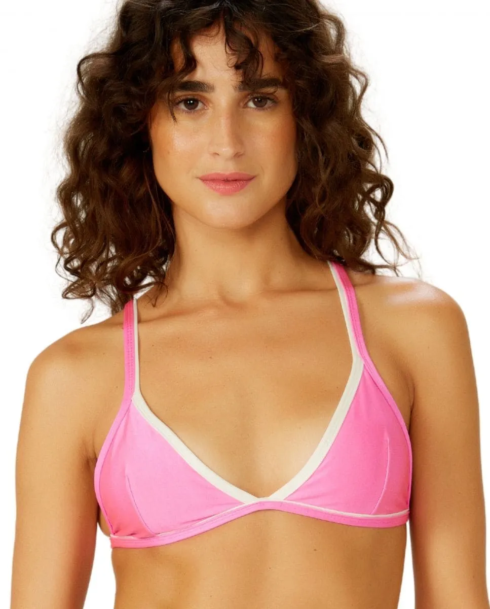 Простой треугольный верх бикини Blueman, розовый
Простой треугольный верх бикини Blueman, розовый