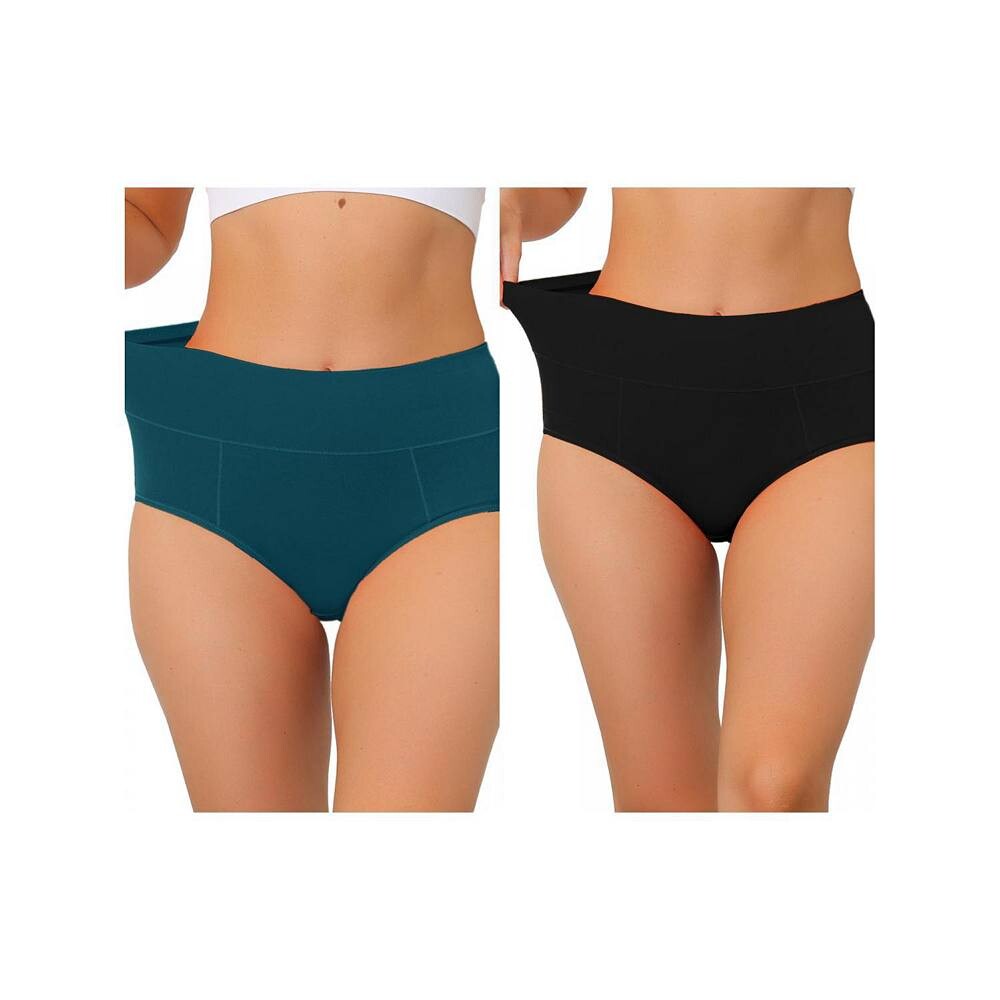 2 упаковки женского хлопкового нижнего белья с высокой талией (доступны в размерах больших размеров), нижнего белья Muti-color ALLEGRA K, цвет Black Dark Blue
2 упаковки женского хлопкового нижнего белья с высокой талией (доступны в размерах больших размеров), нижнего белья Muti-color ALLEGRA K, цвет Black Dark Blue