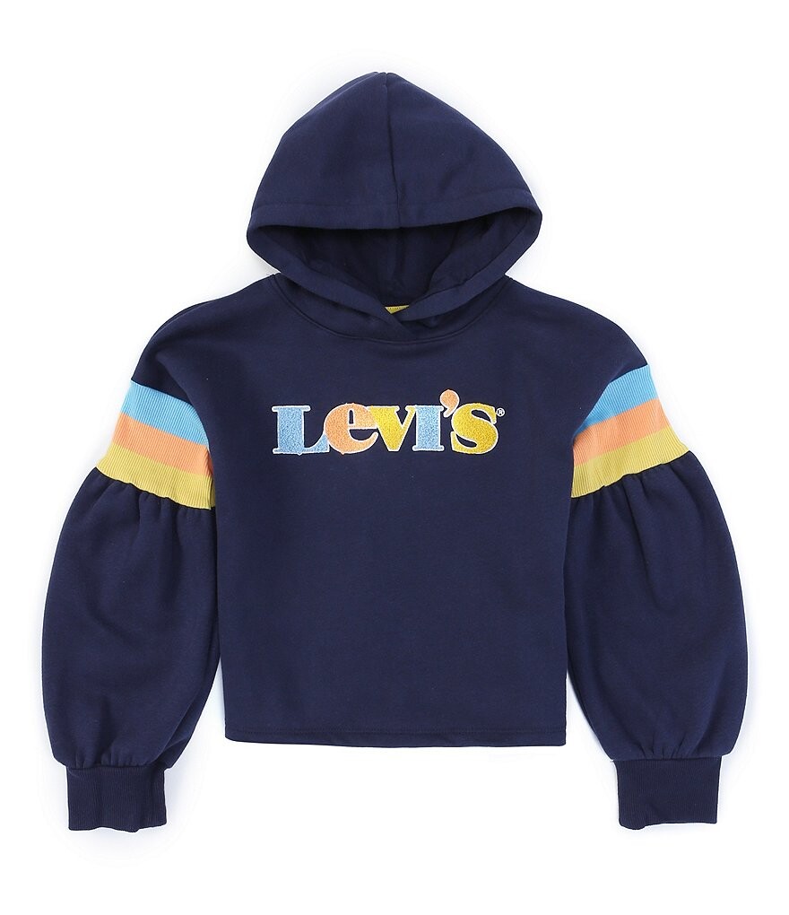 Флисовая толстовка с длинными рукавами и высокой посадкой Levi's для девочек 7–16 лет, синий
Флисовая толстовка с длинными рукавами и высокой посадкой Levi's для девочек 7–16 лет, синий
