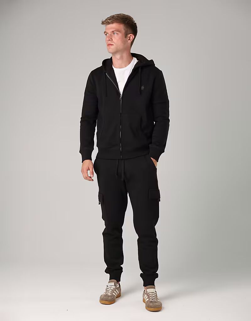 Черные спортивные брюки-карго из хлопковой смеси French Connection
Черные спортивные брюки-карго из хлопковой смеси French Connection