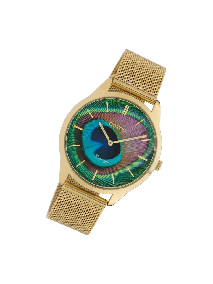 Аналоговые наручные часы Oozoo Vintage Series, золотые, средний размер (примерно 38 мм)
Аналоговые наручные часы Oozoo Vintage Series, золотые, средний размер (примерно 38 мм)