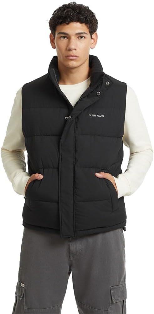 GUESS обычная пуховая жилетка, Black
GUESS обычная пуховая жилетка, Black