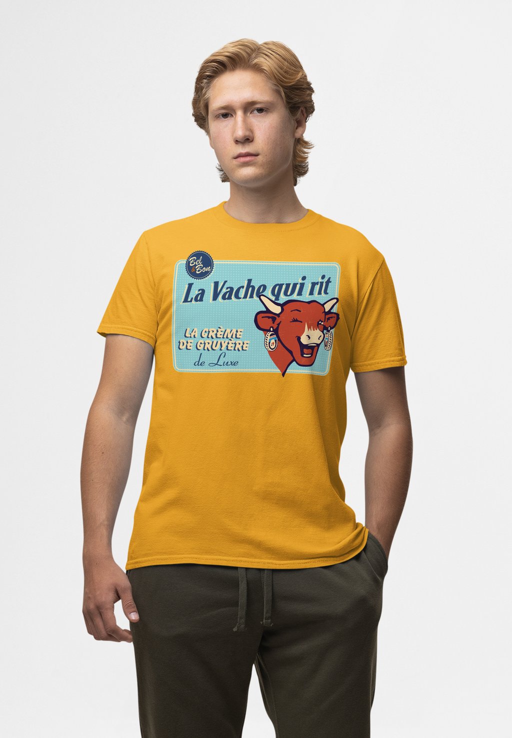 Футболка с принтом THE LAUGHING COW LUXURY CREAM OF GRUYERE Henry Tiger, золотой
Футболка с принтом THE LAUGHING COW LUXURY CREAM OF GRUYERE Henry Tiger, золотой