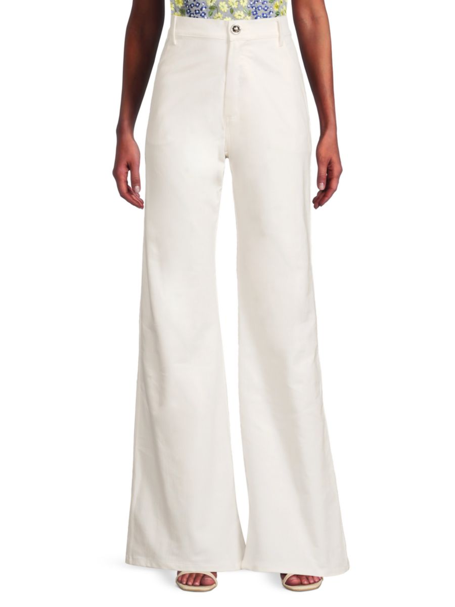 Расклешенные джинсовые брюки Giambattista Valli, слоновая кость
Расклешенные джинсовые брюки Giambattista Valli, слоновая кость