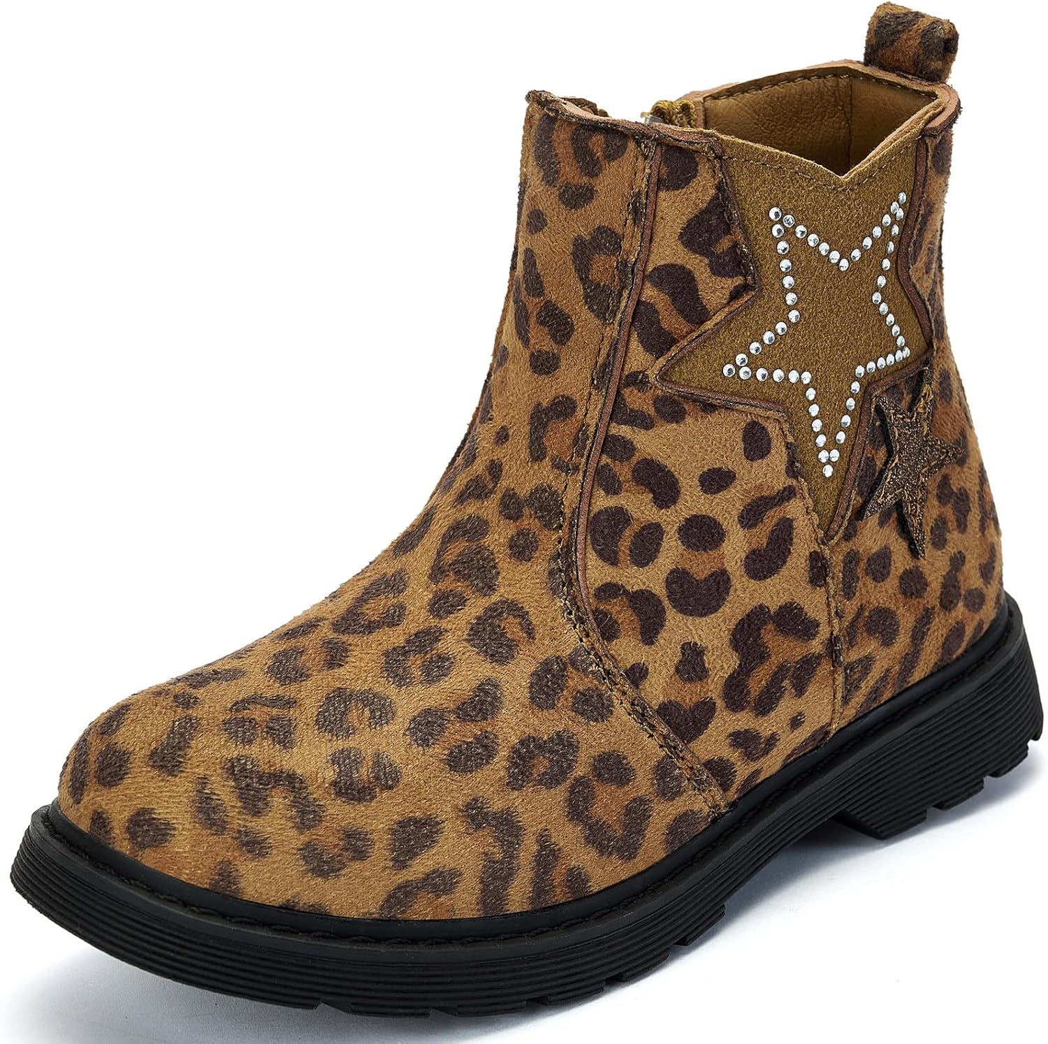 Детские ботинки TZJS для девочек, блестящие челси, теплые короткие ботильоны с низким каблуком, боковая молния, для малышей и маленьких детей, Leopard
Детские ботинки TZJS для девочек, блестящие челси, теплые короткие ботильоны с низким каблуком, боковая молния, для малышей и маленьких детей, Leopard