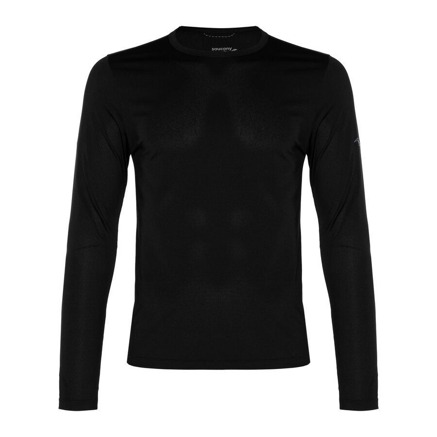 Мужская беговая футболка с длинным рукавом Saucony Stopwatch
Мужская беговая футболка с длинным рукавом Saucony Stopwatch