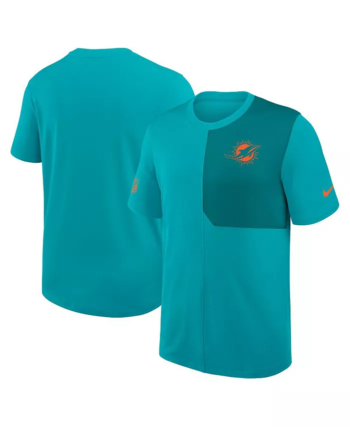 Мужская футболка Aqua Miami Dolphins Sideline UV Performance Coach Nike
Мужская футболка Aqua Miami Dolphins Sideline UV Performance Coach Nike