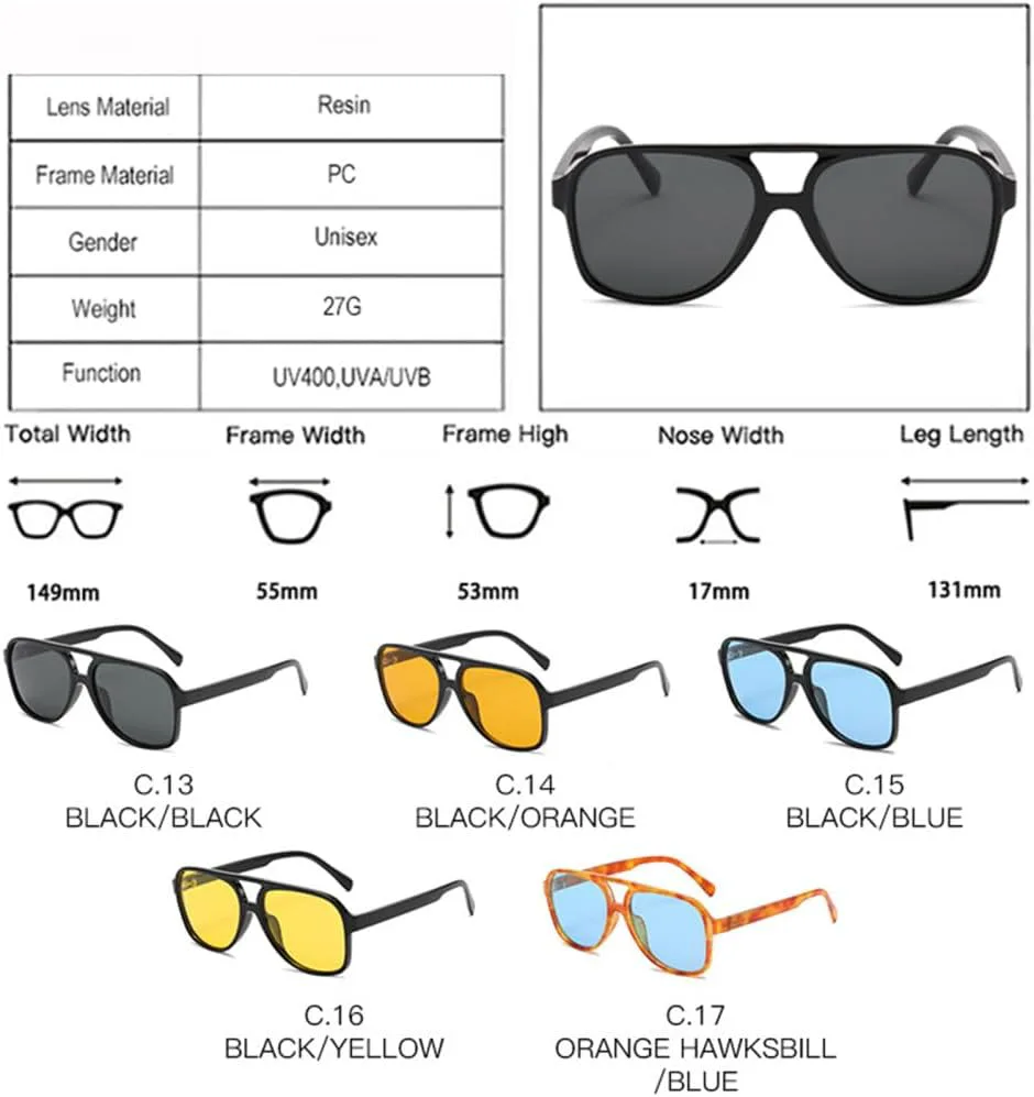 Ретро-солнцезащитные очки с увеличенными двойными перемычками для мужчин и женщин, поляризованные, с прозрачной оправой и защитой от УФ-излучения UV400 generic, 7
Ретро-солнцезащитные очки с увеличенными двойными перемычками для мужчин и женщин, поляризованные, с прозрачной оправой и защитой от УФ-излучения UV400 generic, 7