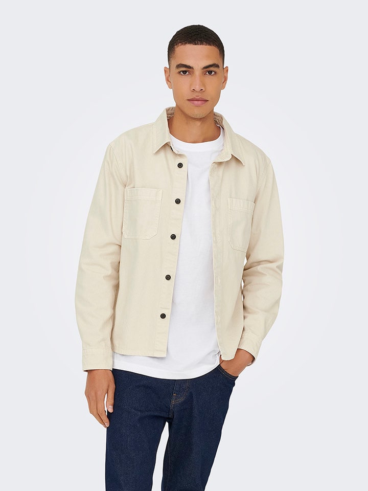 ONLY & SONS Бежевая рубашка "Times"
ONLY & SONS Бежевая рубашка "Times"