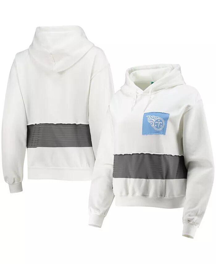 Женский укороченный пуловер с капюшоном Tennessee Titans белого цвета «летучая мышь» Refried Apparel
Женский укороченный пуловер с капюшоном Tennessee Titans белого цвета «летучая мышь» Refried Apparel