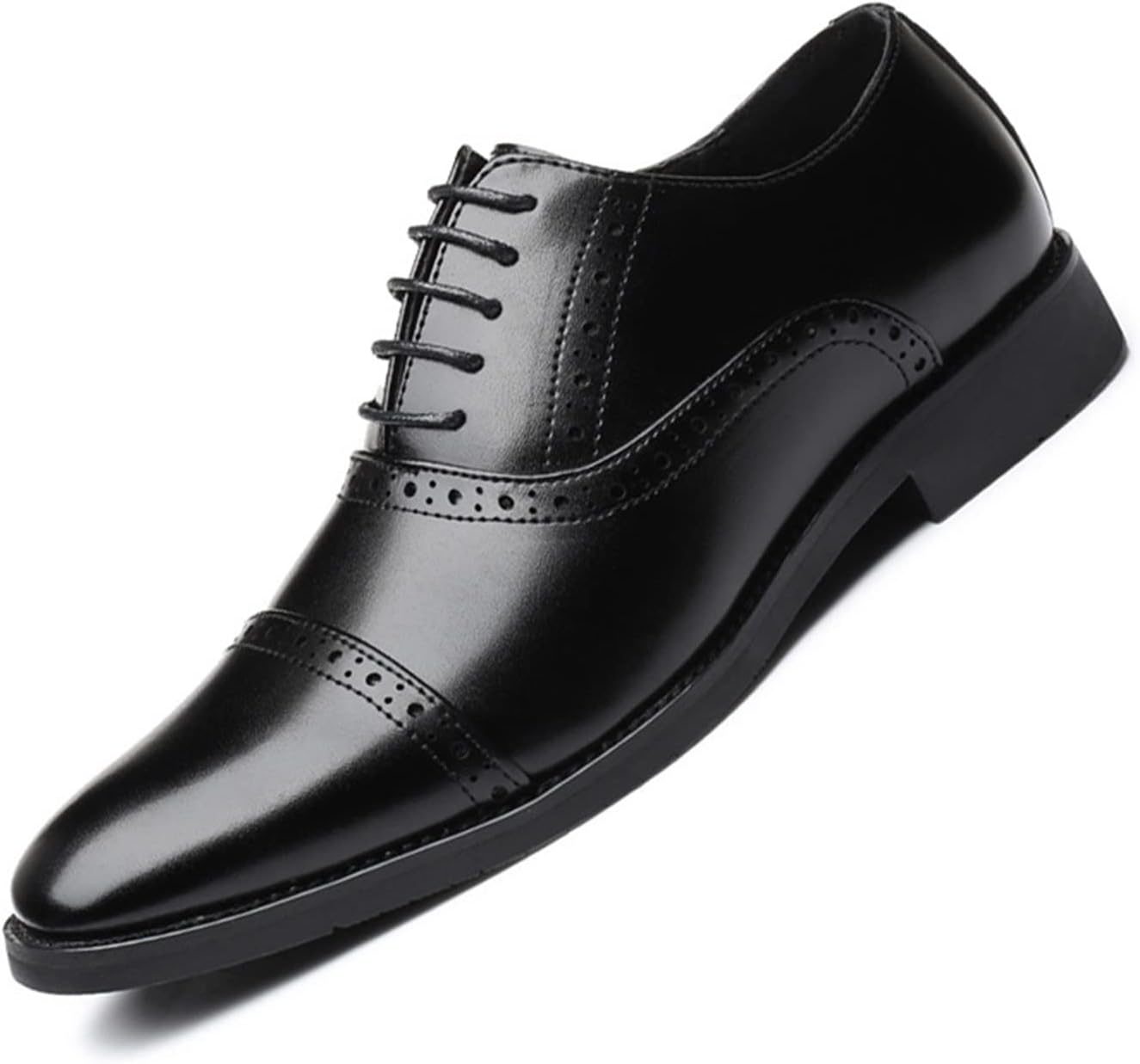 Мужские классические оксфорды KYOESCAI с шнуровкой, формальные туфли дерби, комфортные классические офисные и свадебные туфли для мужчин, черный
Мужские классические оксфорды KYOESCAI с шнуровкой, формальные туфли дерби, комфортные классические офисные и свадебные туфли для мужчин, черный