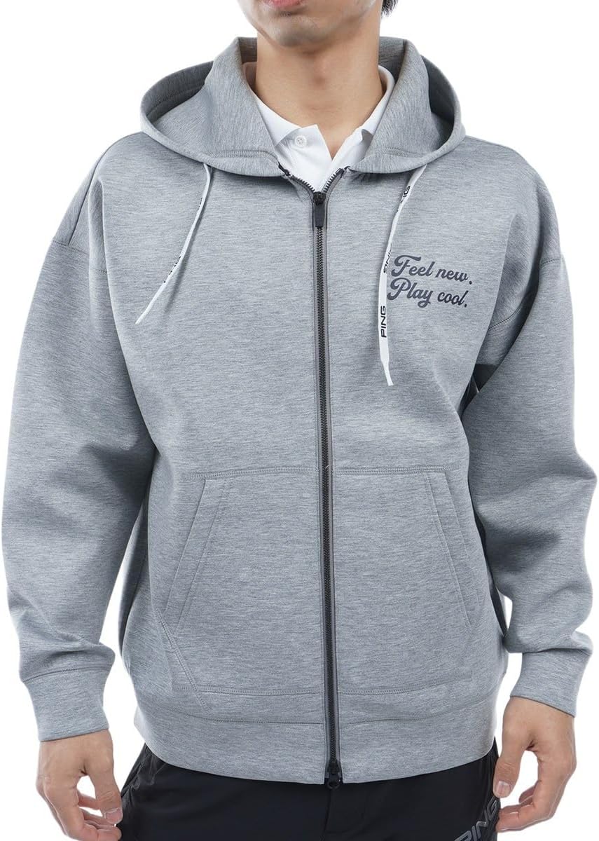 Мужская легкая трикотажная толстовка с длинными рукавами и застежкой-молнией / Верхняя одежда для гольфа / 621-4162201 Ping Apparel, серый
Мужская легкая трикотажная толстовка с длинными рукавами и застежкой-молнией / Верхняя одежда для гольфа / 621-4162201 Ping Apparel, серый