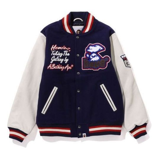 A Bathing Ape Куртка-бомбер Bathing Ape Varsity Jacket, темно-синяя
A Bathing Ape Куртка-бомбер Bathing Ape Varsity Jacket, темно-синяя