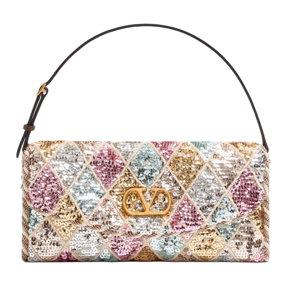 Valentino Женская маленькая однорукая сумка из зернёной телячьей кожи разноцветная
Valentino Женская маленькая однорукая сумка из зернёной телячьей кожи разноцветная