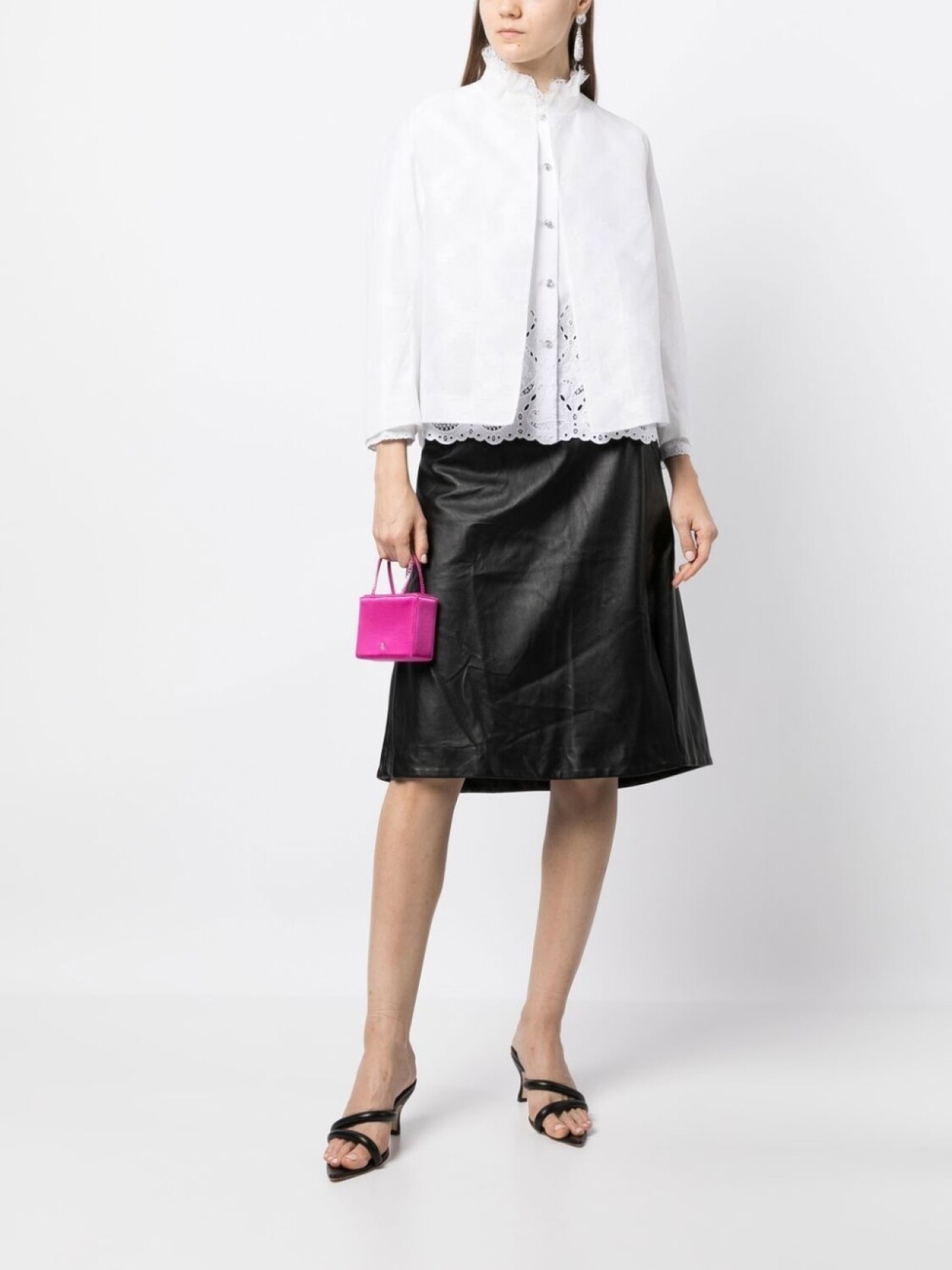 Shiatzy Chen жакет с кружевным воротником, белый
Shiatzy Chen жакет с кружевным воротником, белый