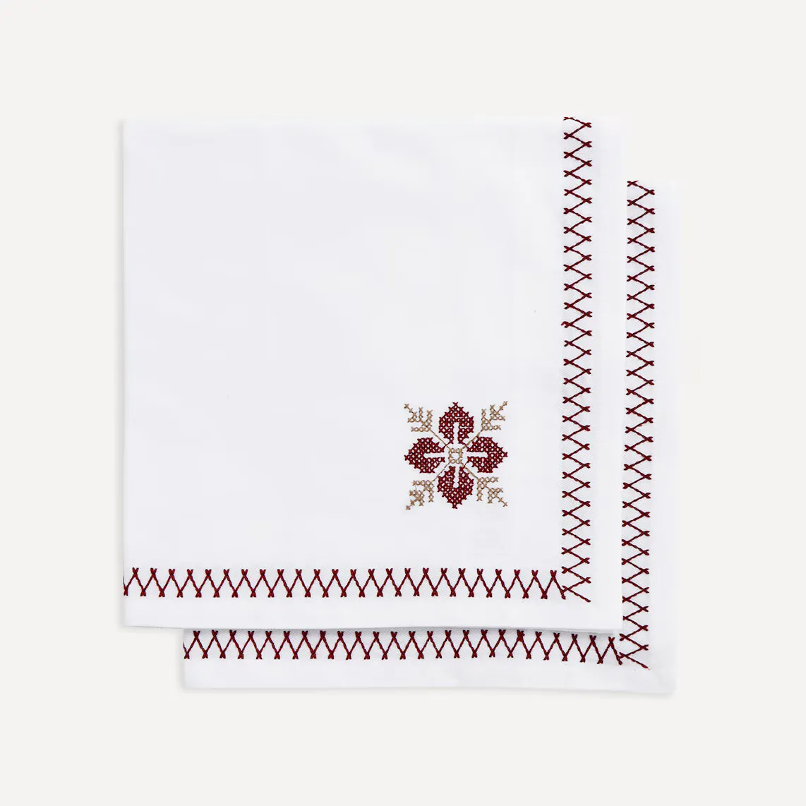 Набор из 2 хлопковых салфеток для вышивки крестом 24 El Corte Inglés, белый 
Набор из 2 хлопковых салфеток для вышивки крестом 24 El Corte Inglés, белый