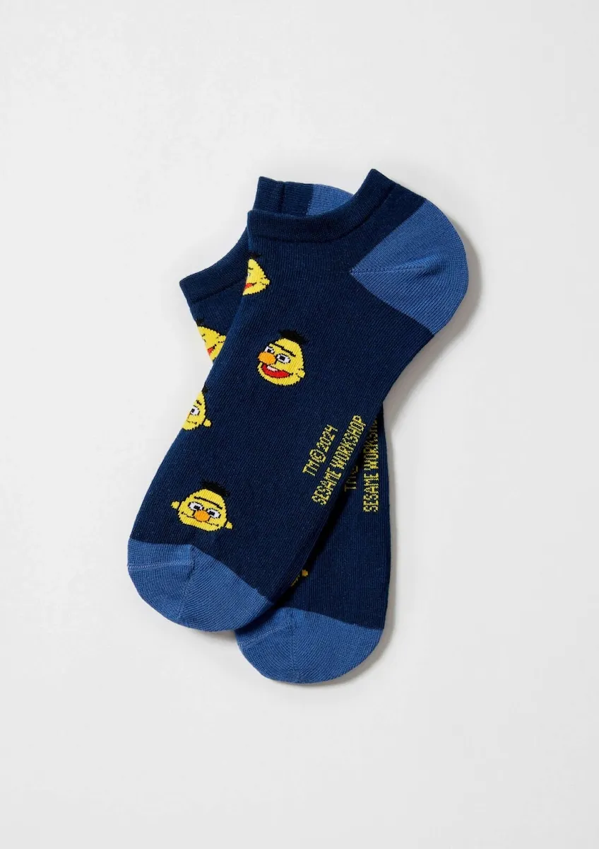 Носки унисекс длиной до щиколотки «Улица Сезам» из органического хлопка синего цвета Besocks, синий
Носки унисекс длиной до щиколотки «Улица Сезам» из органического хлопка синего цвета Besocks, синий