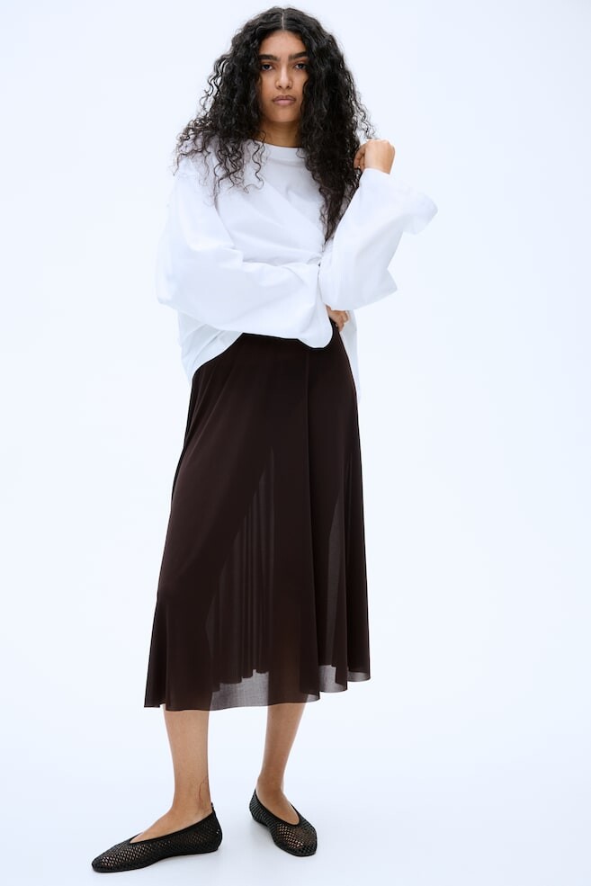 Юбка А-силуэта H&M, коричневый
Юбка А-силуэта H&M, коричневый