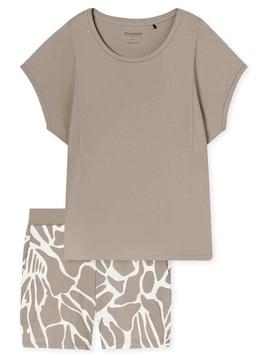 Короткий пижамный комплект SCHIESSER, темно-бежевый
Короткий пижамный комплект SCHIESSER, темно-бежевый