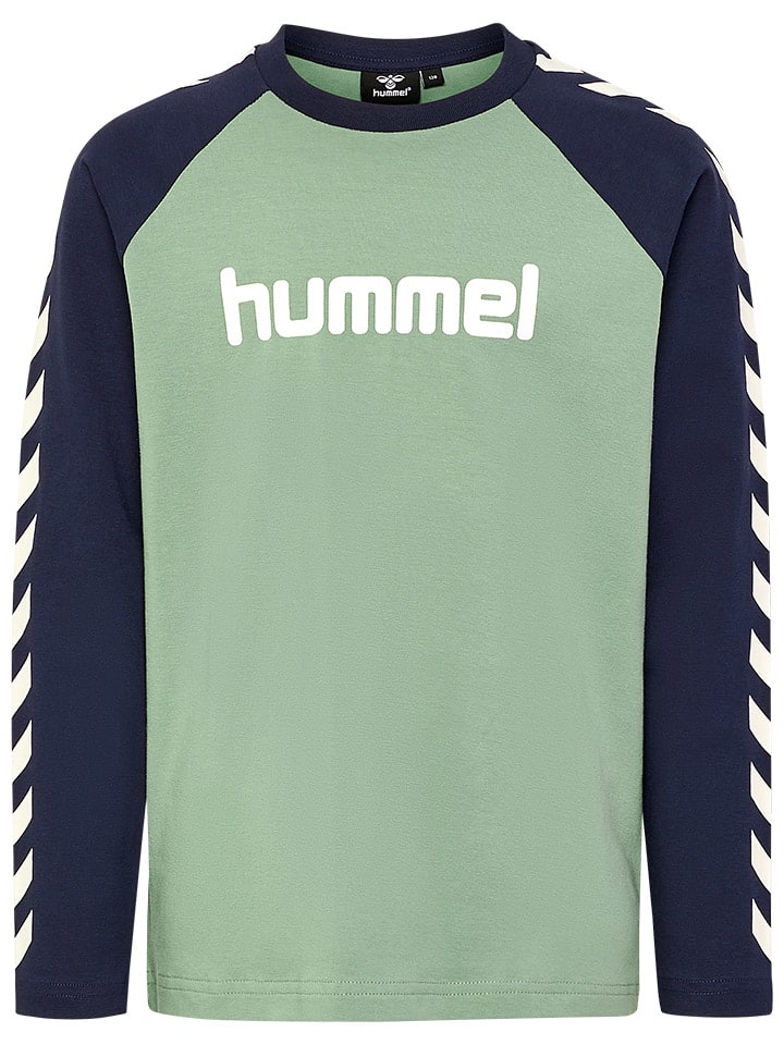 Hummel Футболка с длинными рукавами зелено-темно-синего цвета
Hummel Футболка с длинными рукавами зелено-темно-синего цвета