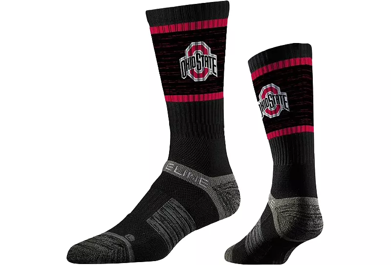 Носки для экипажа с логотипом Strideline Ohio State Buckeyes
Носки для экипажа с логотипом Strideline Ohio State Buckeyes