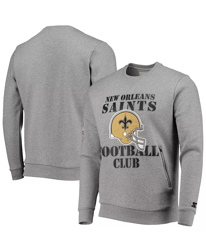 Мужская серая толстовка New Orleans Saints Locker Room Throwback End Zone на молнии Starter
Мужская серая толстовка New Orleans Saints Locker Room Throwback End Zone на молнии Starter