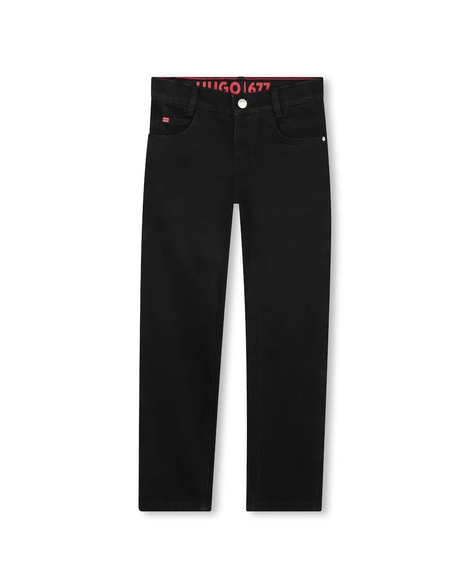 Детские джинсы черного цвета Hugo
Детские джинсы черного цвета Hugo