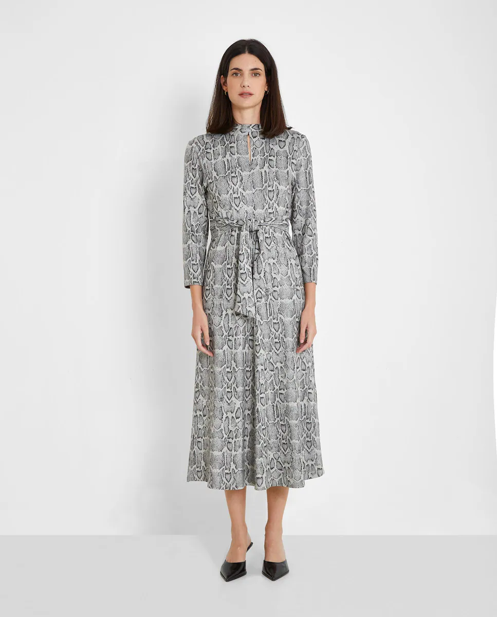 Платье миди с бантом на талии Trucco, серый
Платье миди с бантом на талии Trucco, серый