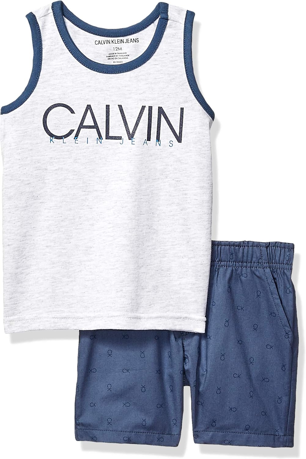 Комплект из двух предметов Calvin Klein baby-boys с короткими рукавами, Gray/Blue
Комплект из двух предметов Calvin Klein baby-boys с короткими рукавами, Gray/Blue
