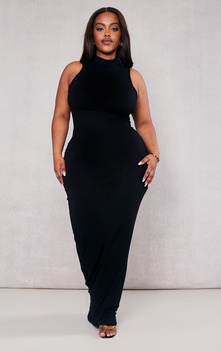 PrettyLittleThing Плюс черное платье мидакси с высоким воротником, Черный, PrettyLittleThing Плюс черное платье мидакси с высоким воротником
PrettyLittleThing Плюс черное платье мидакси с высоким воротником, Черный, PrettyLittleThing Плюс черное платье мидакси с высоким воротником