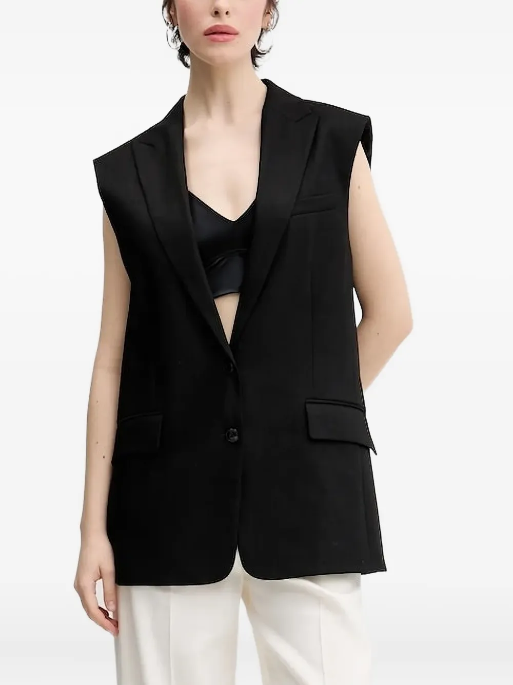 Однобортный жилет Hugo, черный
Однобортный жилет Hugo, черный