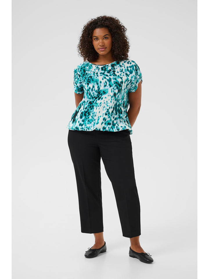 KAFFE curve Блузка бирюзово-белого цвета
KAFFE curve Блузка бирюзово-белого цвета