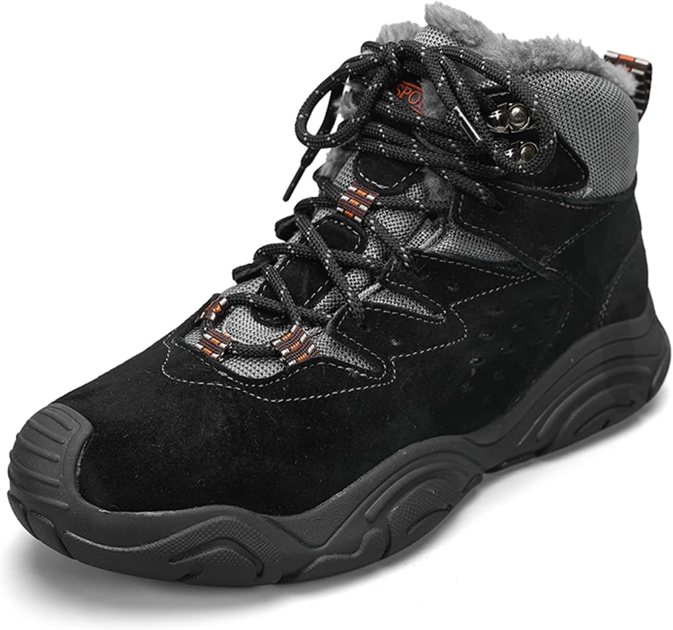 Мужские замшевые кожаные ботинки на шнурках с платформой для походов, с круглым носком, массивные, средней высоты, с дышащей сетчатой подкладкой, легкие, для активного отдыха, альпинизма, походов, тактических задач и кемпинга Tengfeifly, черный
Мужские замшевые кожаные ботинки на шнурках с платформой для походов, с круглым носком, массивные, средней высоты, с дышащей сетчатой подкладкой, легкие, для активного отдыха, альпинизма, походов, тактических задач и кемпинга Tengfeifly, черный