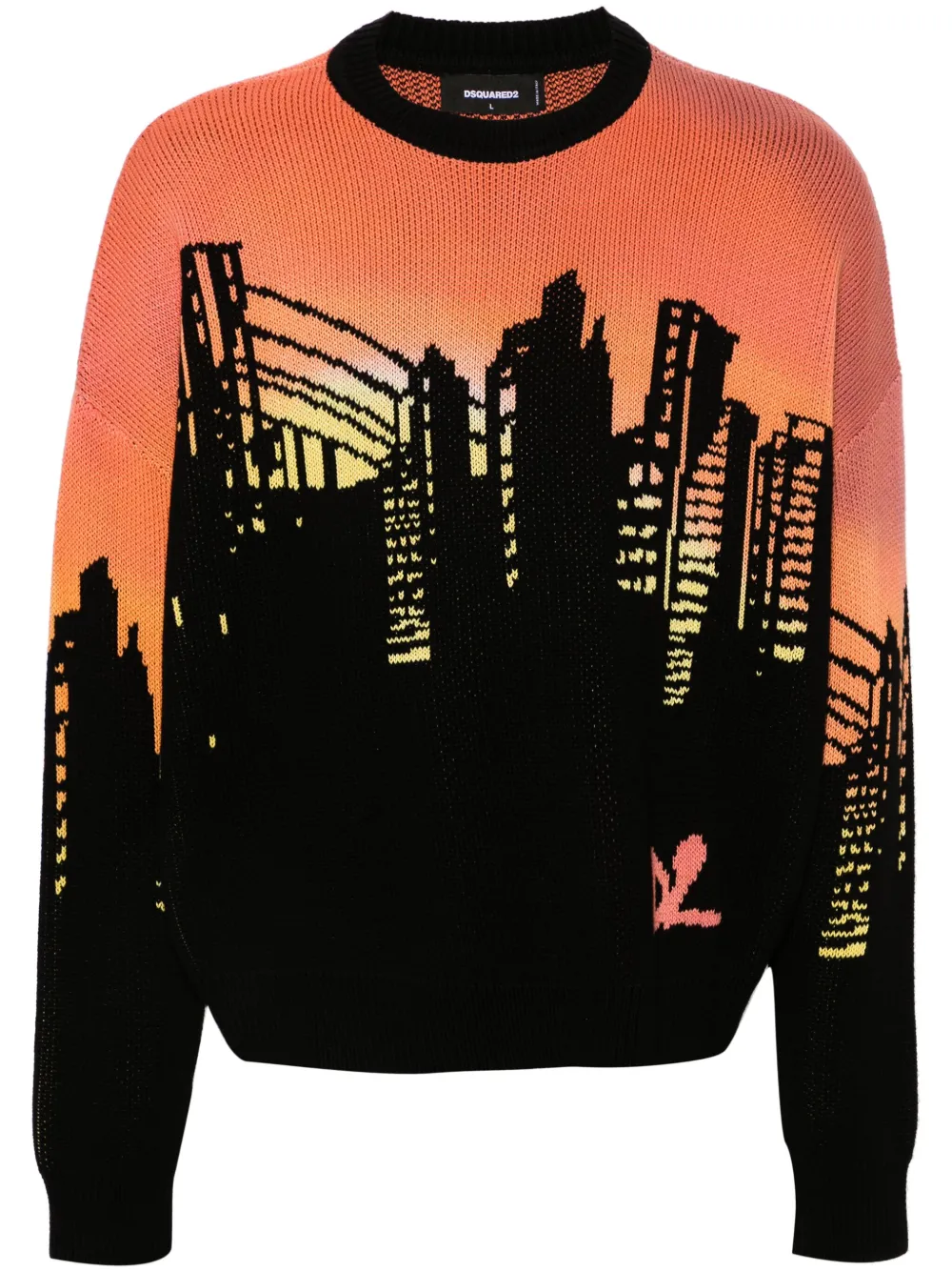 Джемпер с узором DSQUARED2, черный
Джемпер с узором DSQUARED2, черный
