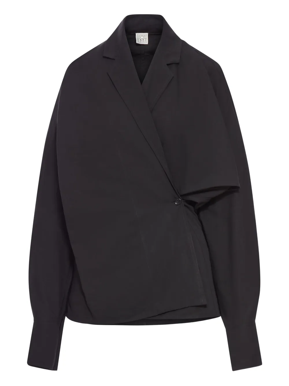 Блузка асимметричного кроя с запахом TOTEME, черный
Блузка асимметричного кроя с запахом TOTEME, черный